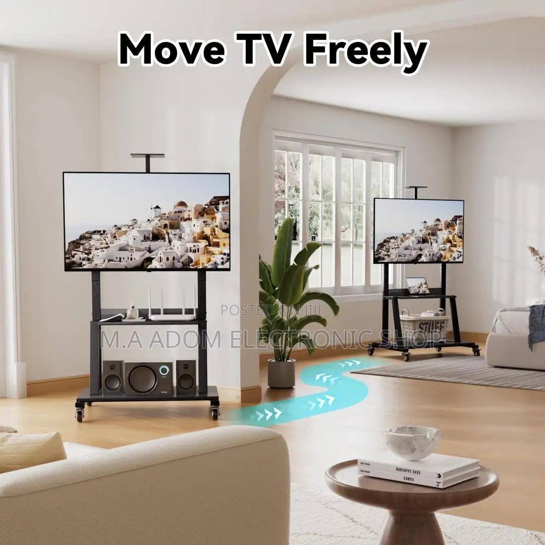 Mobile Tv Stand for Led Tv Between 32”-75”