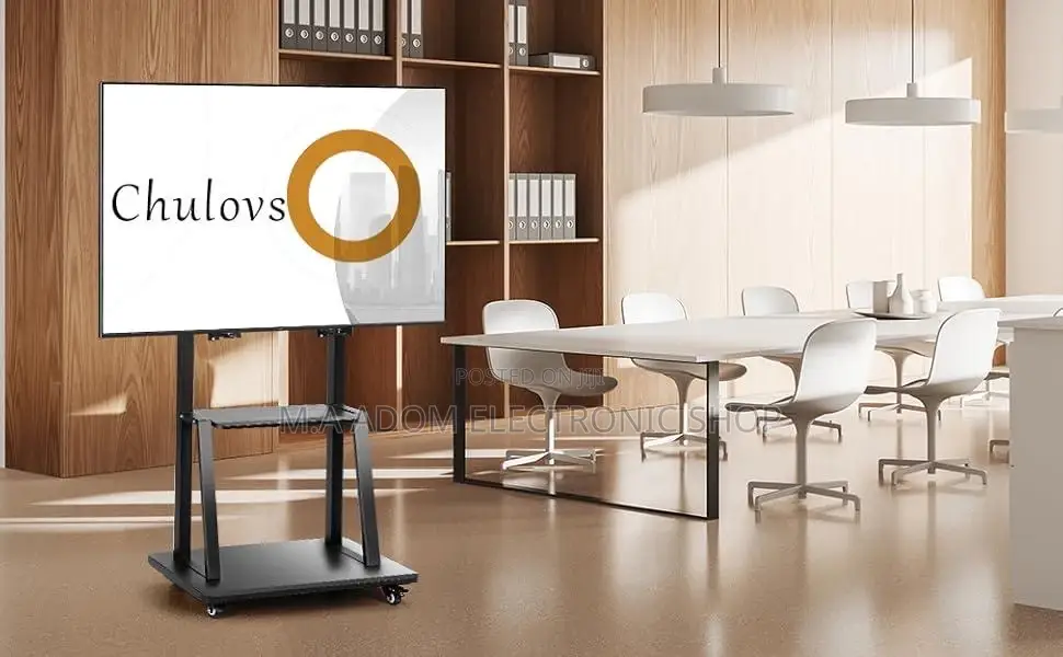 Mobile TV Stand for 32"-75" Tvs:Endless Possibilities