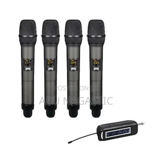 UHF Wireless Microphone 4 Channels