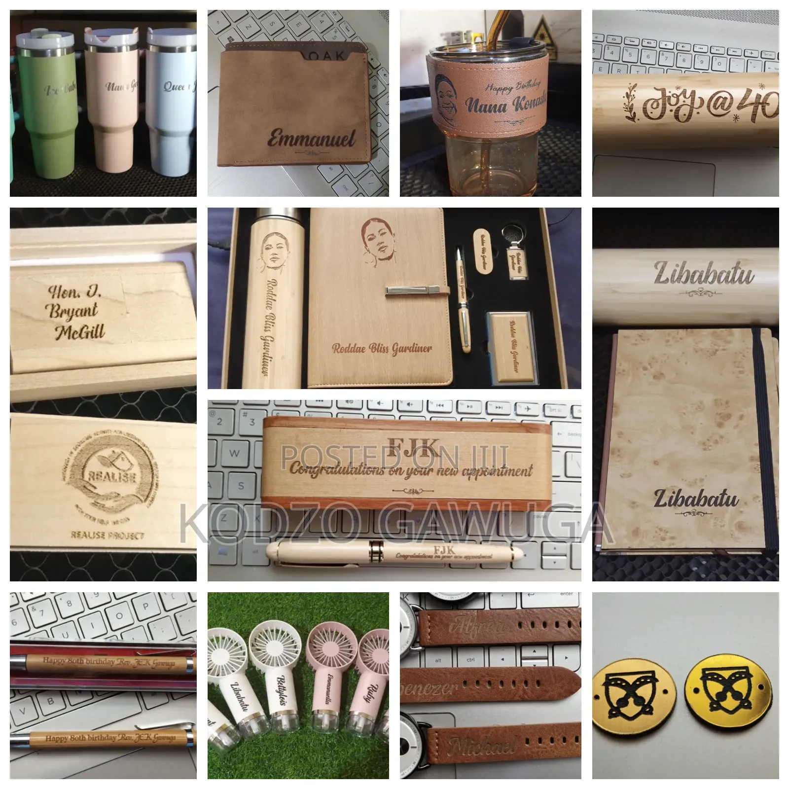 Laser Engraved Gifts and Souvenirs