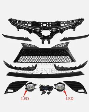 Toyota Camry 2018-20 Complete Bumper Grille, Mouldings, Fog