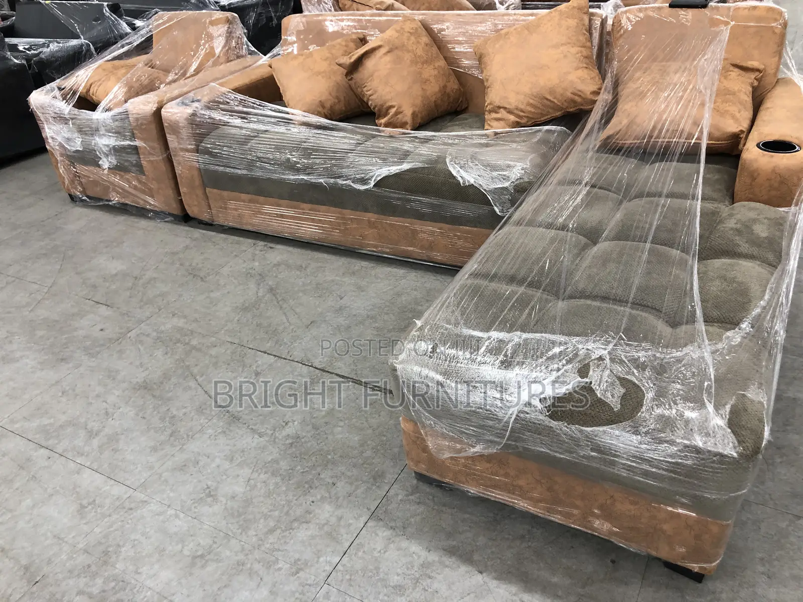 Turkish L Shape With Single Sofa