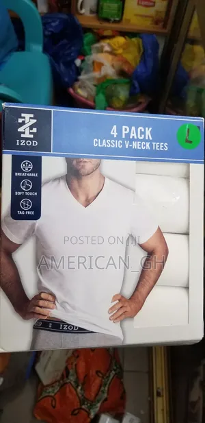 IZOD Classic v-Neck Tees ( L )