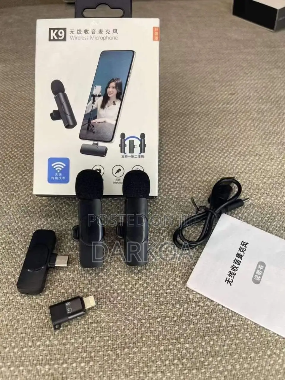 Wireless 2in1 Lapel Mic for iPhone and Android