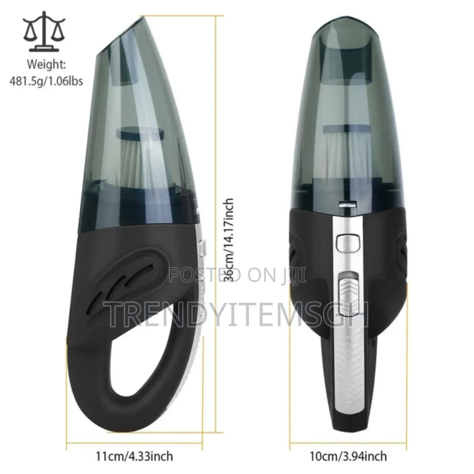 Dry And Wet Rechargeable Mini Car Vacuum Cleaner