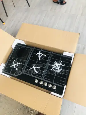 Newest Update Kenwood 90cm Black Glass 4 Gas 1 Electric