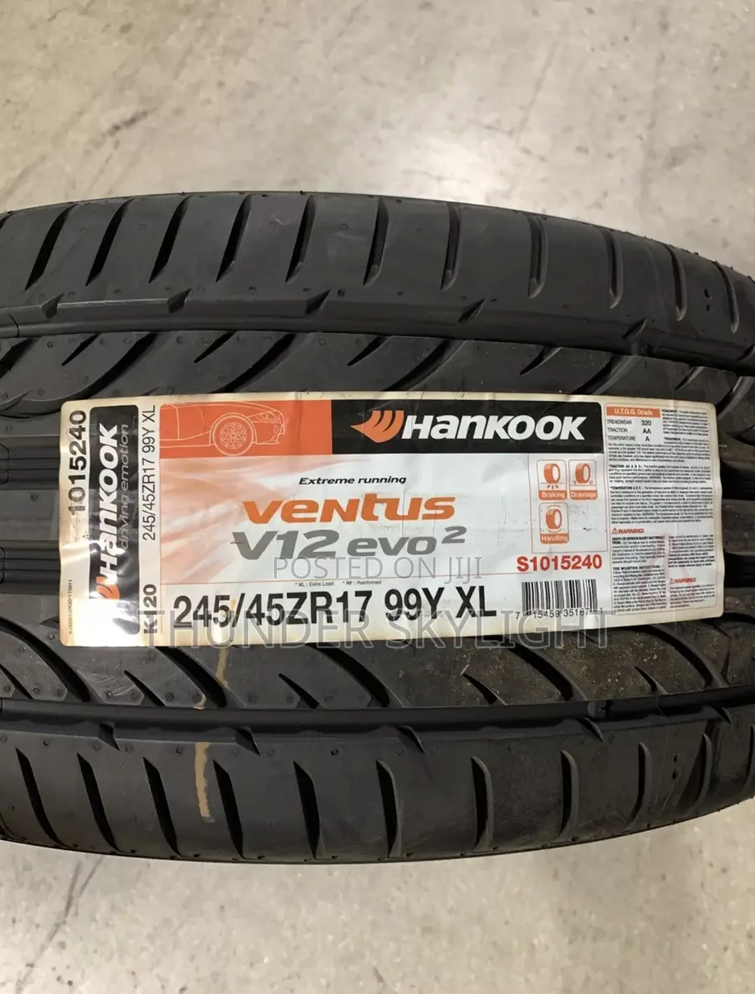 245/45r17 Tire Hankook Sport Ventus V12