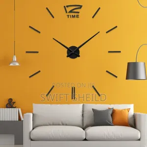Nice Design 3d Wall Clock 100-120 Cm