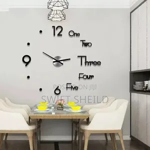 New Design 3d Wall Clock Large 100 120 Cm