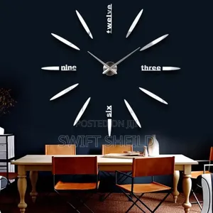 Spikes 3d Wall Design Clock Large