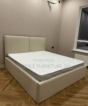 Slay Queen Off White Bedframe With Mattress