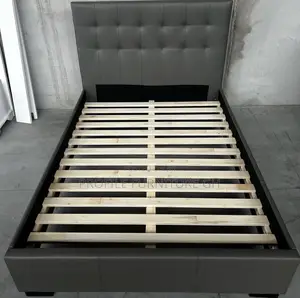 Brouhaha Leather Lit Double Bedframe
