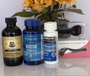 Kirkland Minoxidil + Biotin + Roller + Castor Oil for Hair