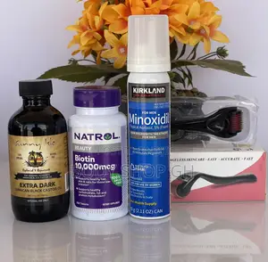 Kirkland Minoxidil Foam + Biotin + Roller + Castor Oil