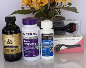 Kirkland Minoxidil + Biotin + Roller + Castor Oil for Hair