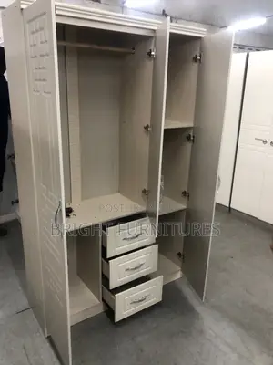 Foreign Three Doors Wardrobe With Drowners and Mirror