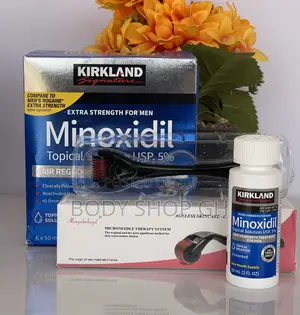 Kirkland + Derma Roller Combo for Beard and Hairline / Minox