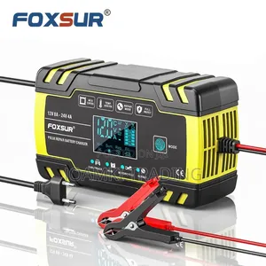 12v-24v Car Battery Charger, Pulse Repair With LCD