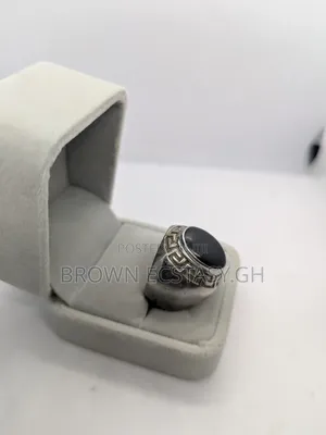 Antique Black Stone Ring