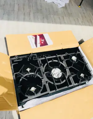 5 Gas Efficiency Kenwood 90cm Black Glass