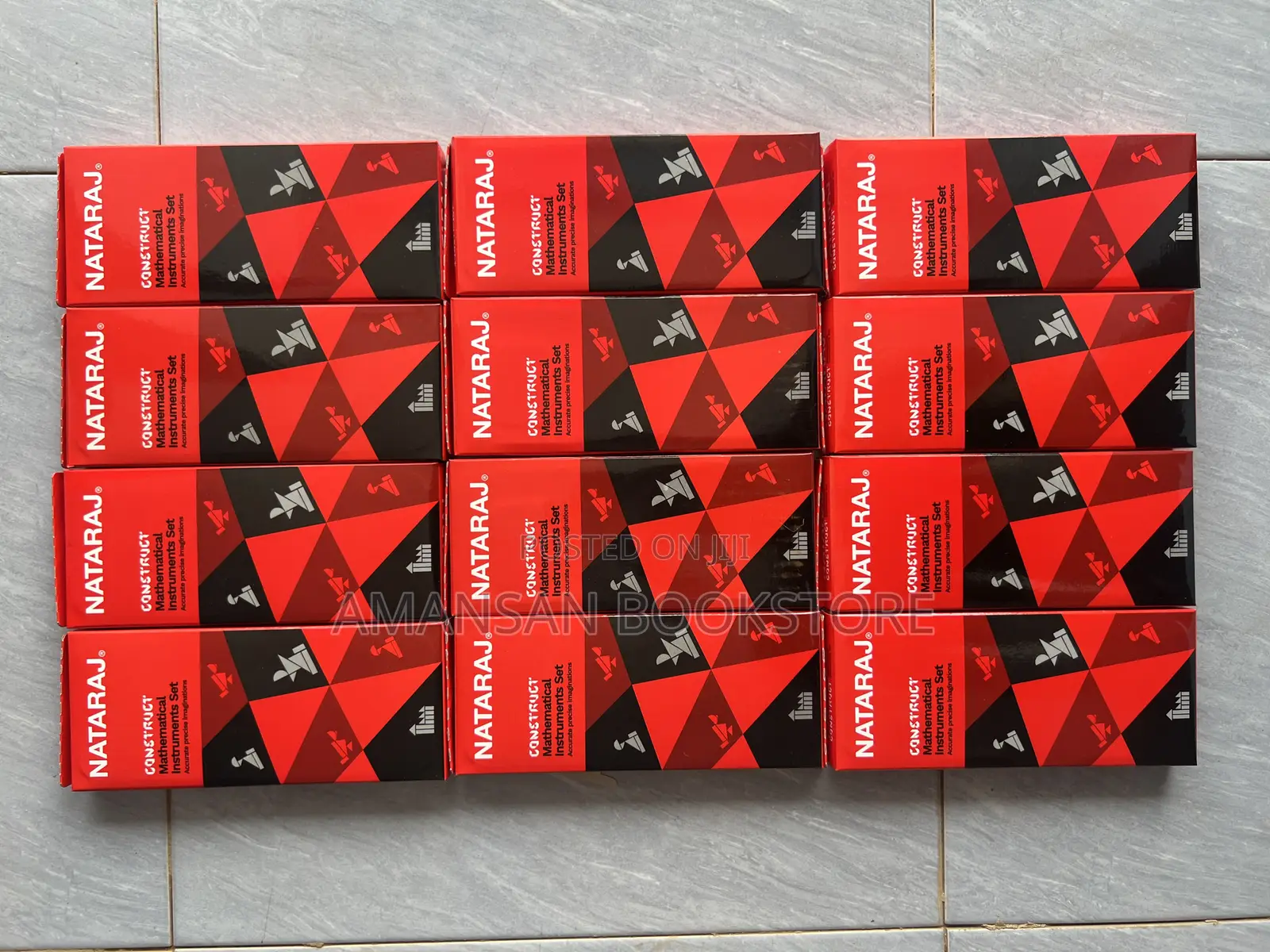 Box of Nataraj Maths Sets (12 Pieces)