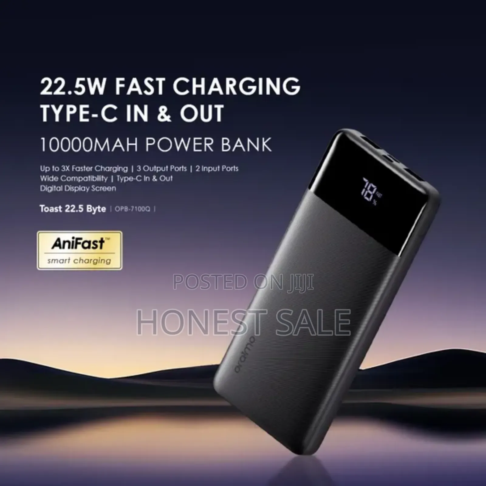 Oraimo 10000mah Type-C in Out 22.5w Power Bank