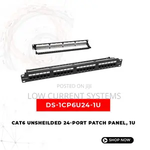 Hikvision CAT6 + Patch Panel 24 Port Gold Plated High Speed