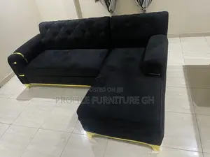 Becoming Black L-shape Sofa//Solid