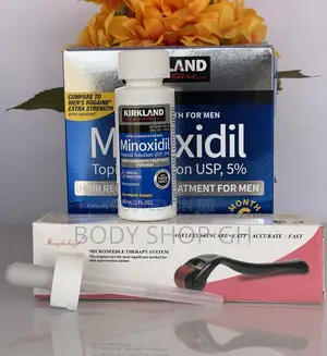 Derma Roller + Kirkland for Beard, Hairline and Bald Spots