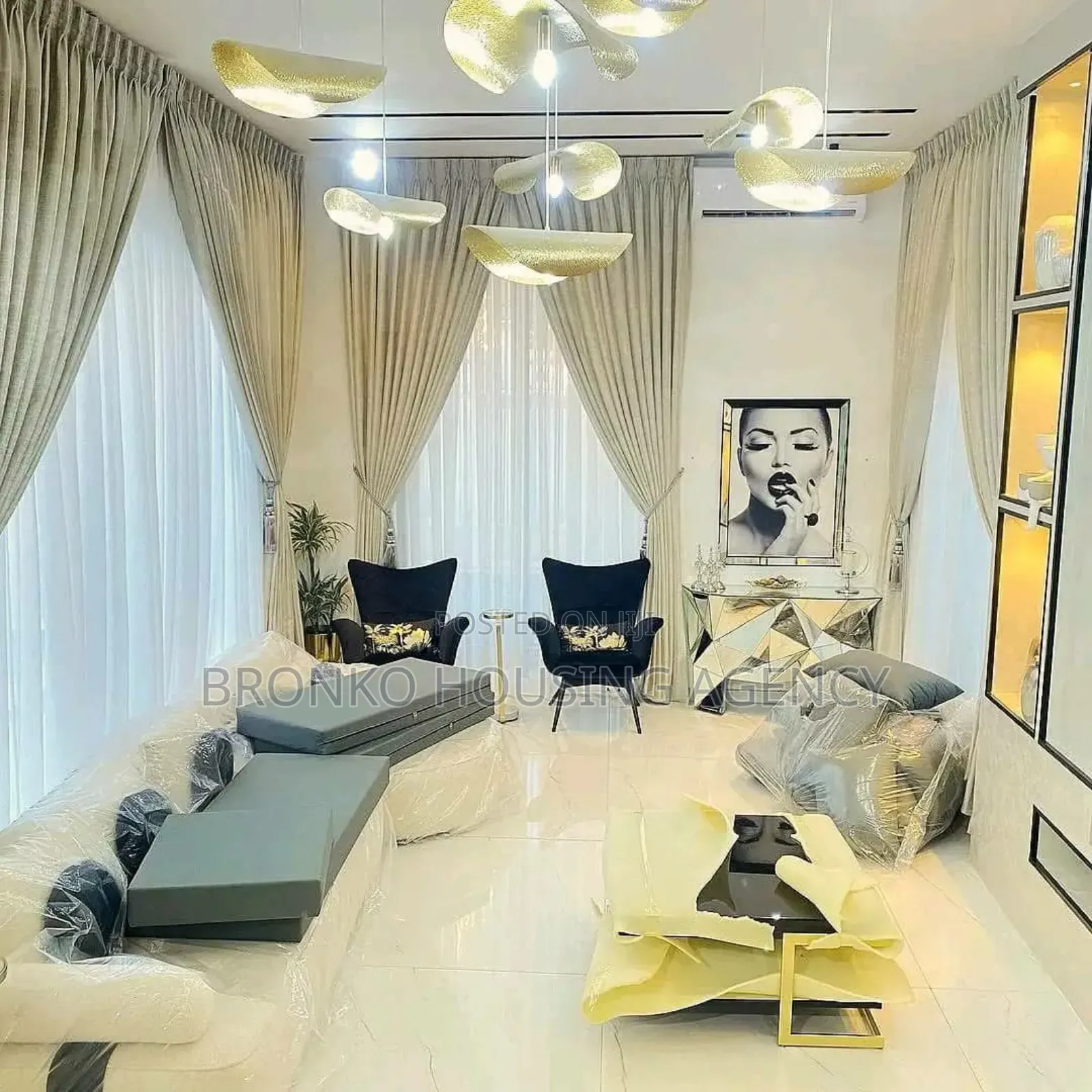 Furnished 4bdrm House in Bronko Housing, East Legon for rent