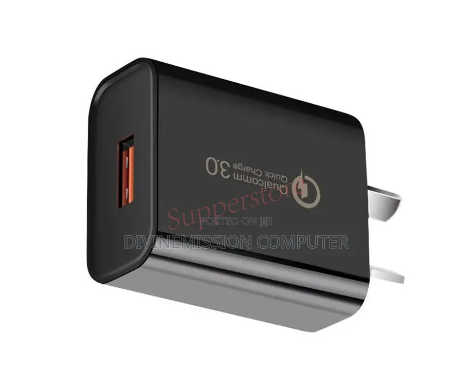 Qualcomm,Quick Charger 3.0, 3v,6v,9v,12v.18w. Fast Charger