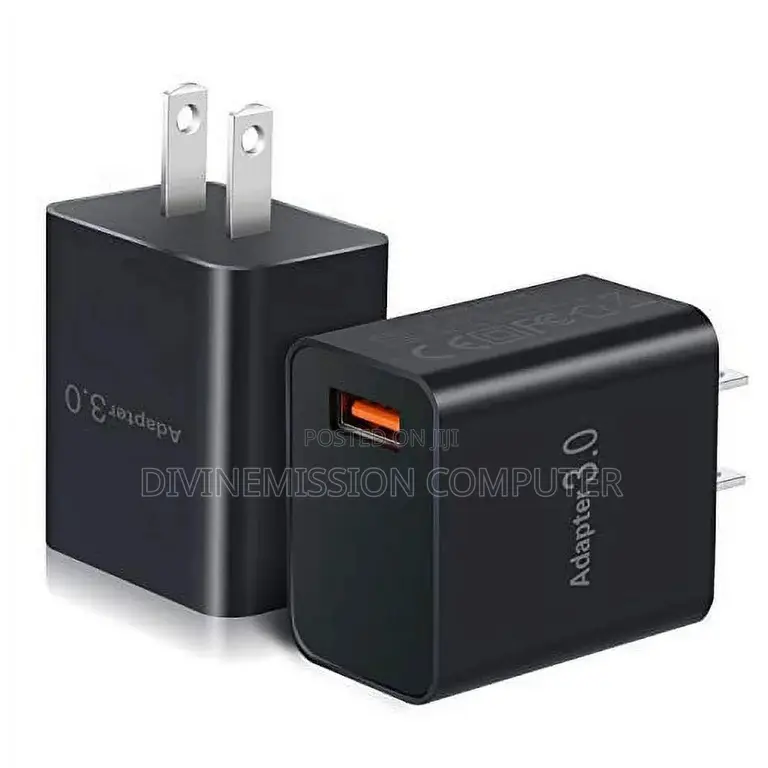 Qualcomm,Quick Charger 3.0, 3v,6v,9v,12v.18w. Fast Charger