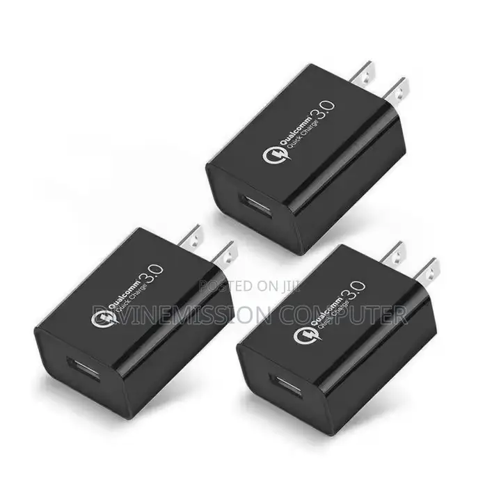 Qualcomm,Quick Charger 3.0, 3v,6v,9v,12v.18w. Fast Charger