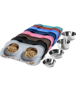2 in 1 Removable Stainless Steel Dog Bowls