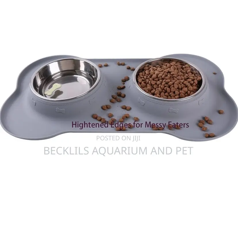 2 in 1 Removable Stainless Steel Dog Bowls