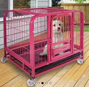 Pink Heavy Duty Dog Cage