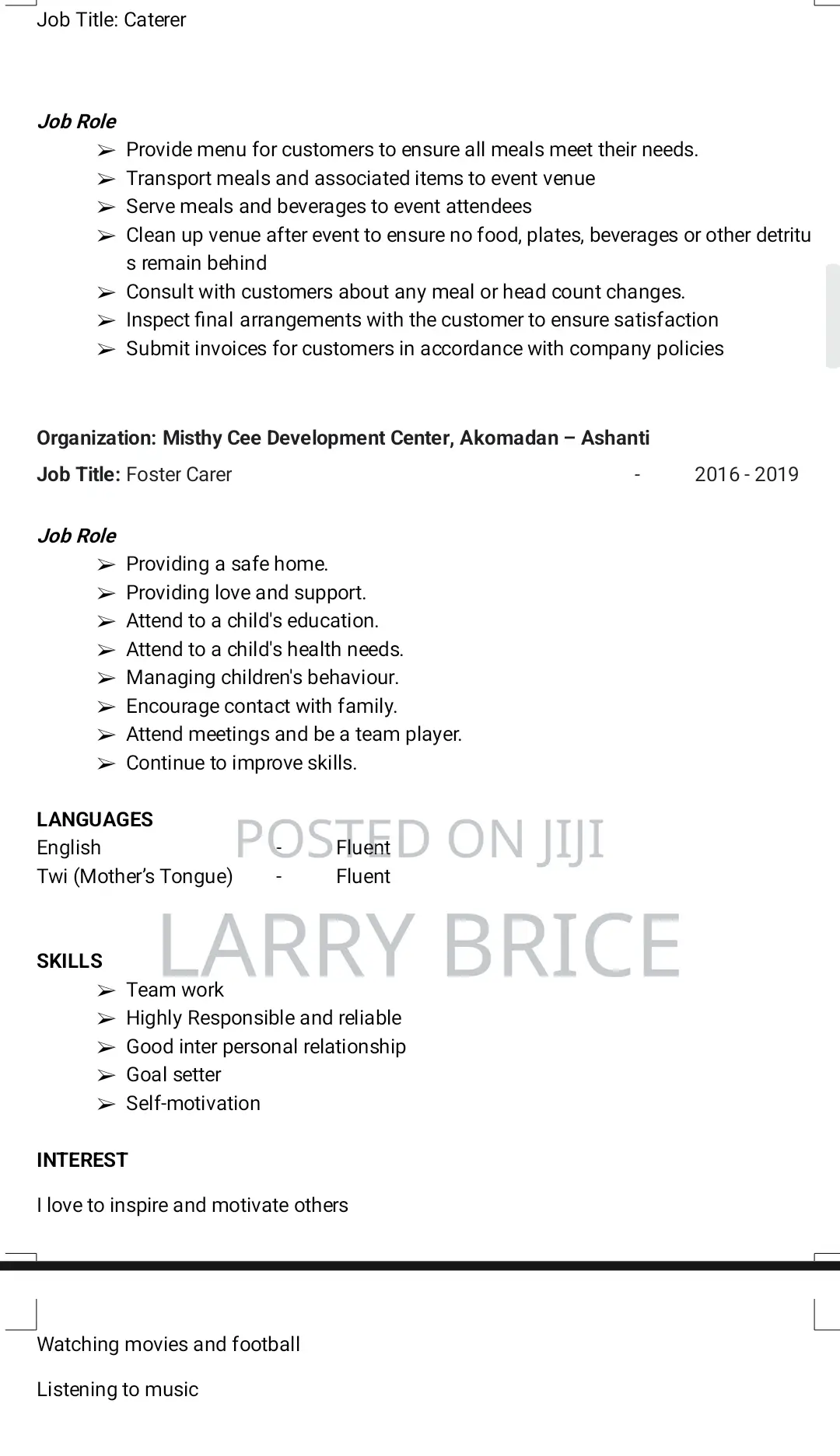Drinks Manufacturing Job
