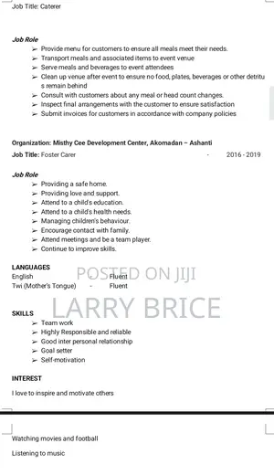 Drinks Manufacturing Job