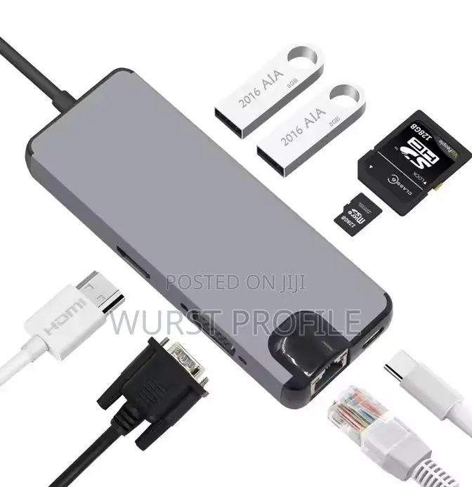 Type C 8in1 Dongle (Multiple)
