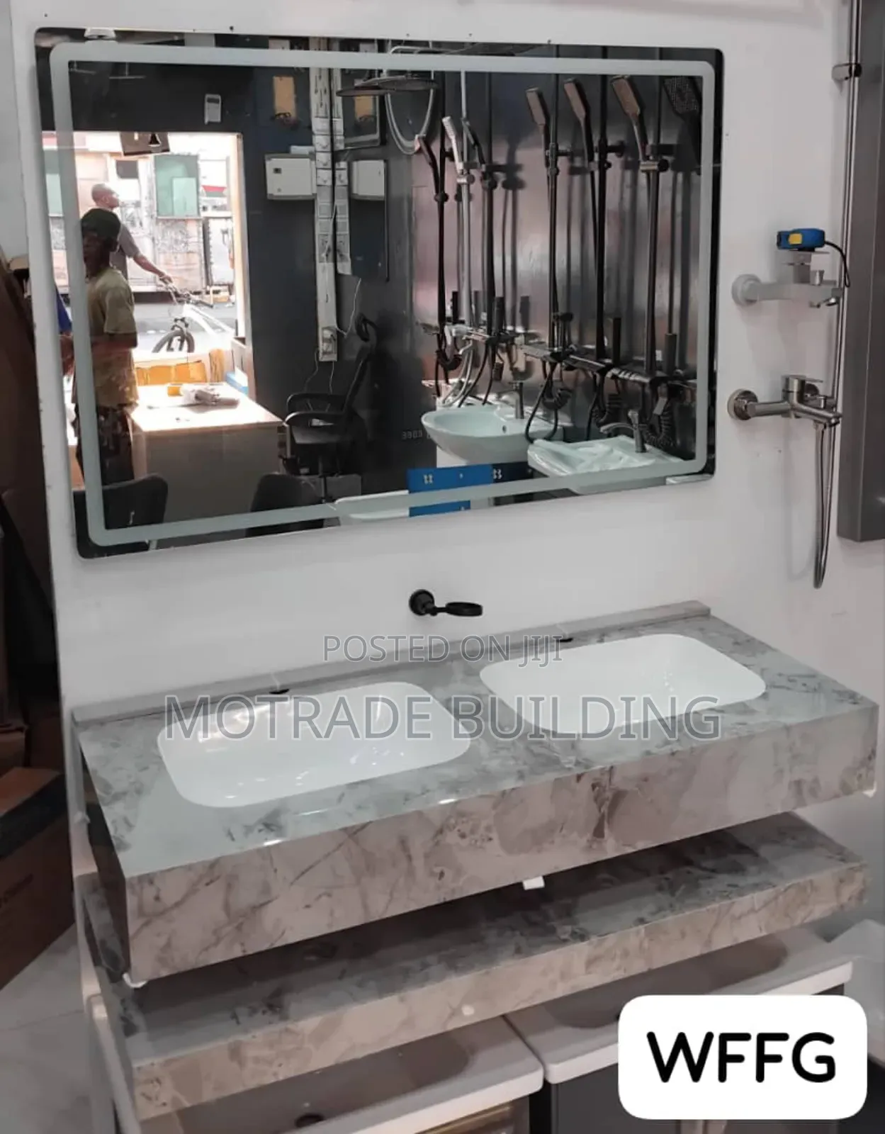 Double Bowl Cabinet Basin (120 Cm )