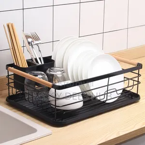 Dish Rack With Wooden Handles