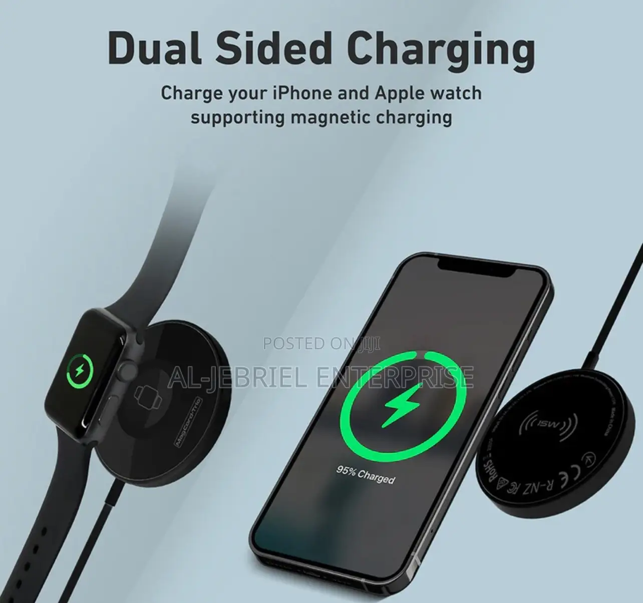 Promate MAGCORD 15W High-Speed Dual Sided Magnetic Charger