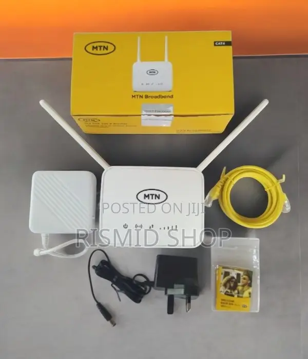MTN Universal Broadband 4G Router + Backup Battery - White