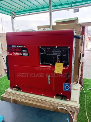 Honda 16500w Silent Generator Red