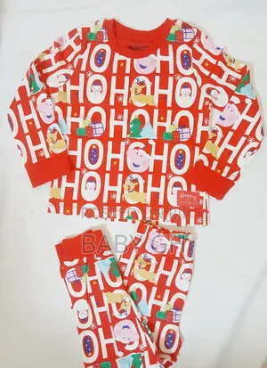 Boys and Girls Red Christmas Pyjamas