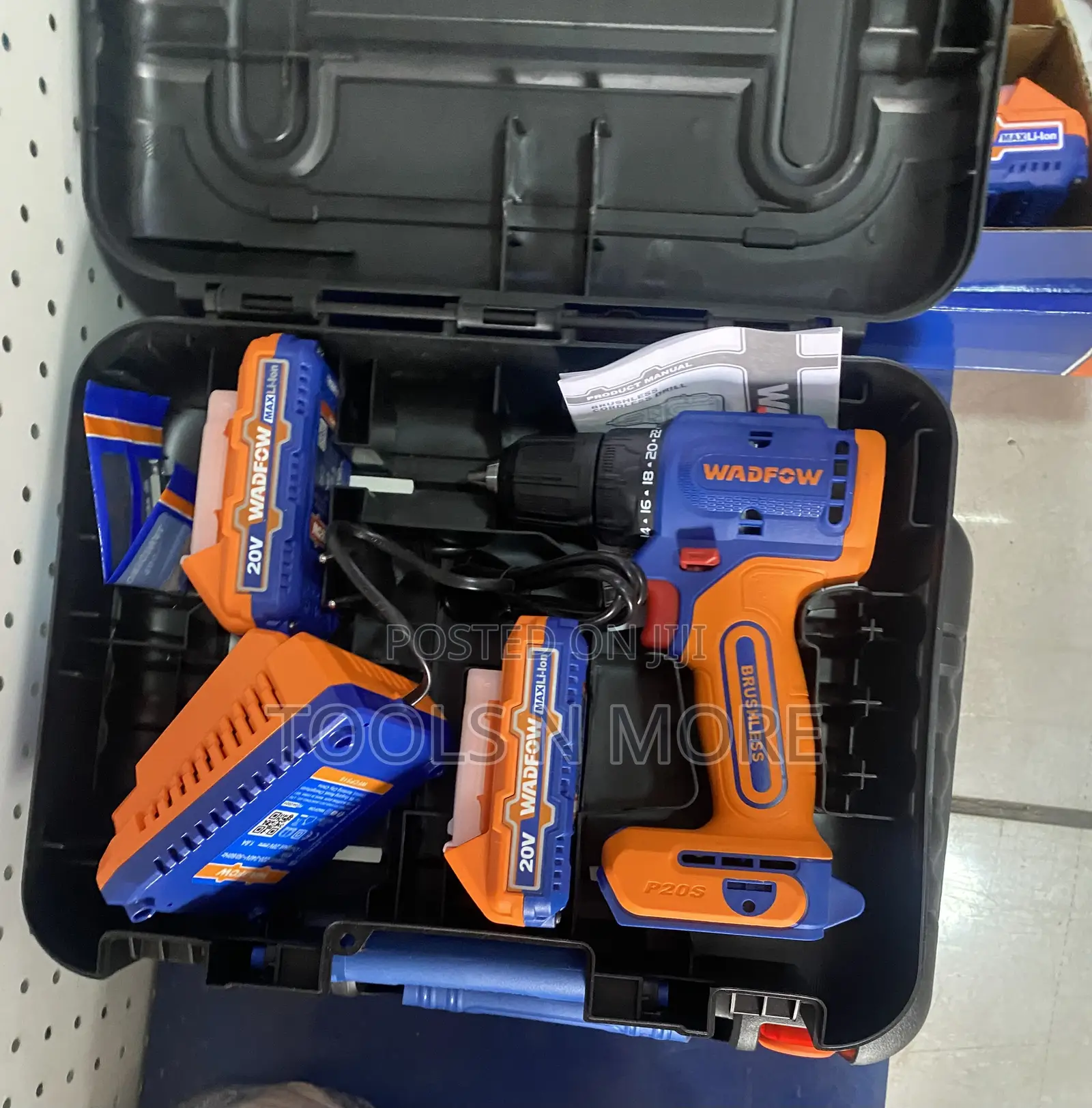 Wadfow 20V Cordless Drill (Brushless)