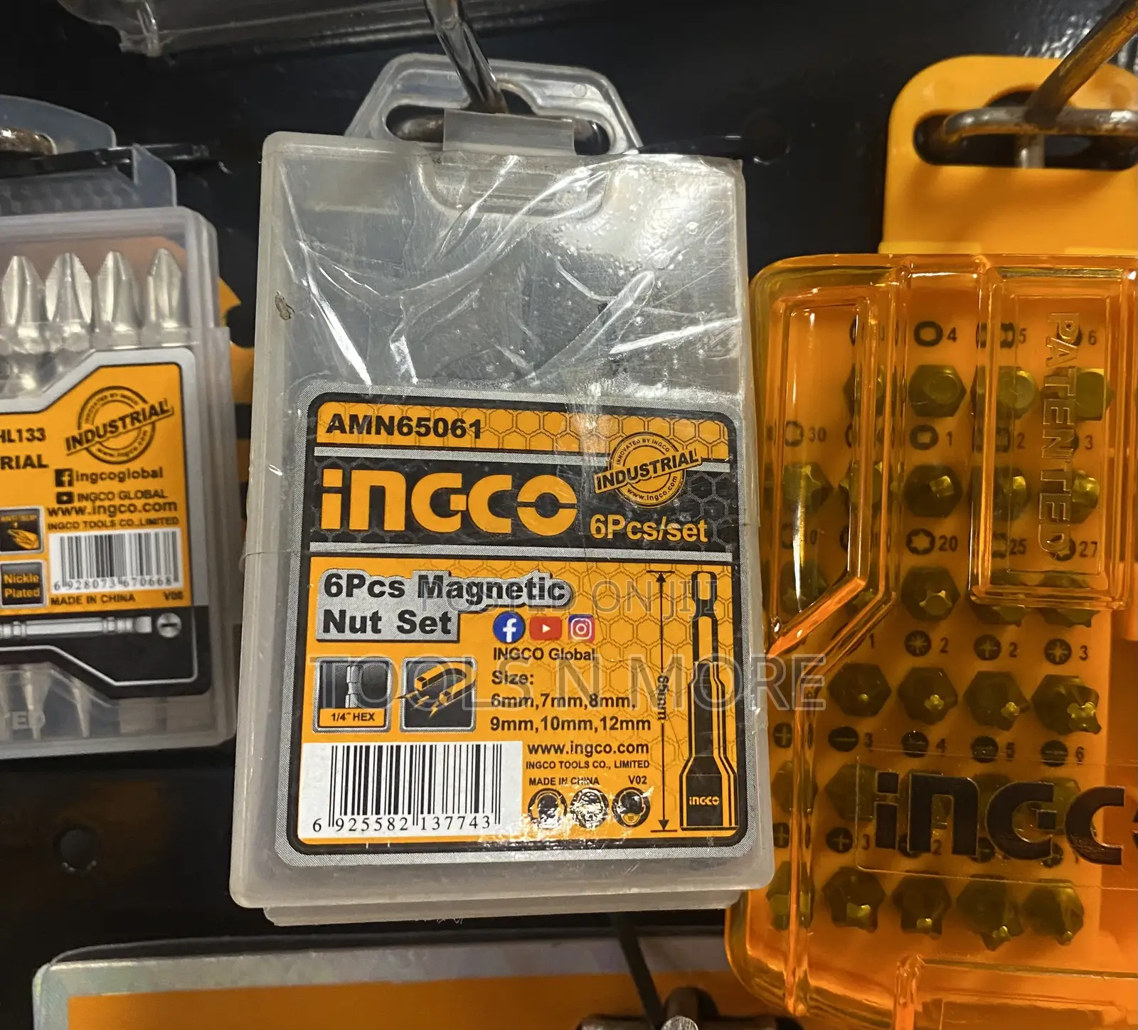 INGCO Magnetic Nut Set (6 Pieces)