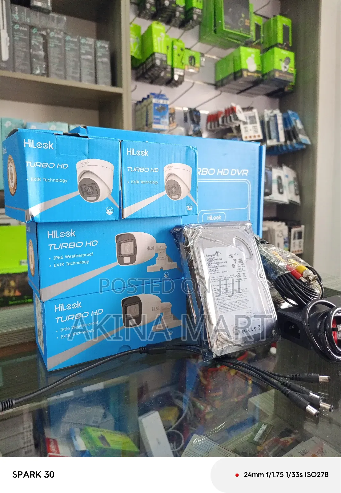 4ch Kit Hilook CCTV Hd Camera 2mp(Full Color) +1tb HDD