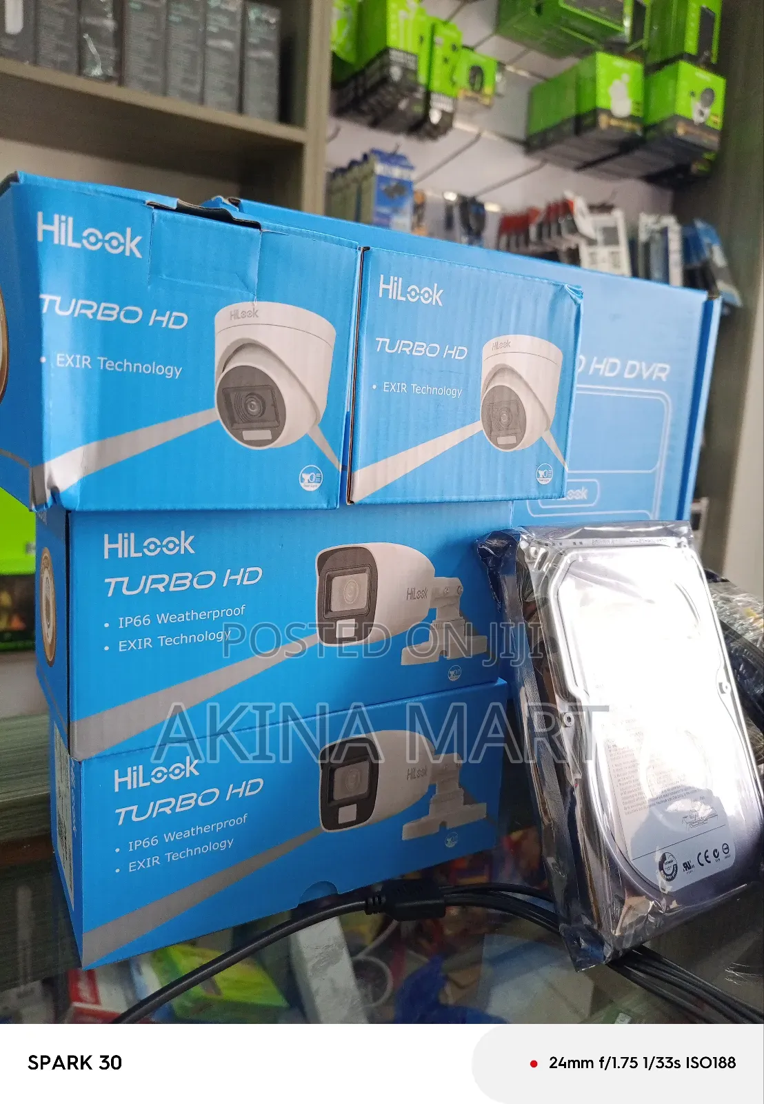 4ch Kit Hilook CCTV Hd Camera 2mp(Full Color) +1tb HDD