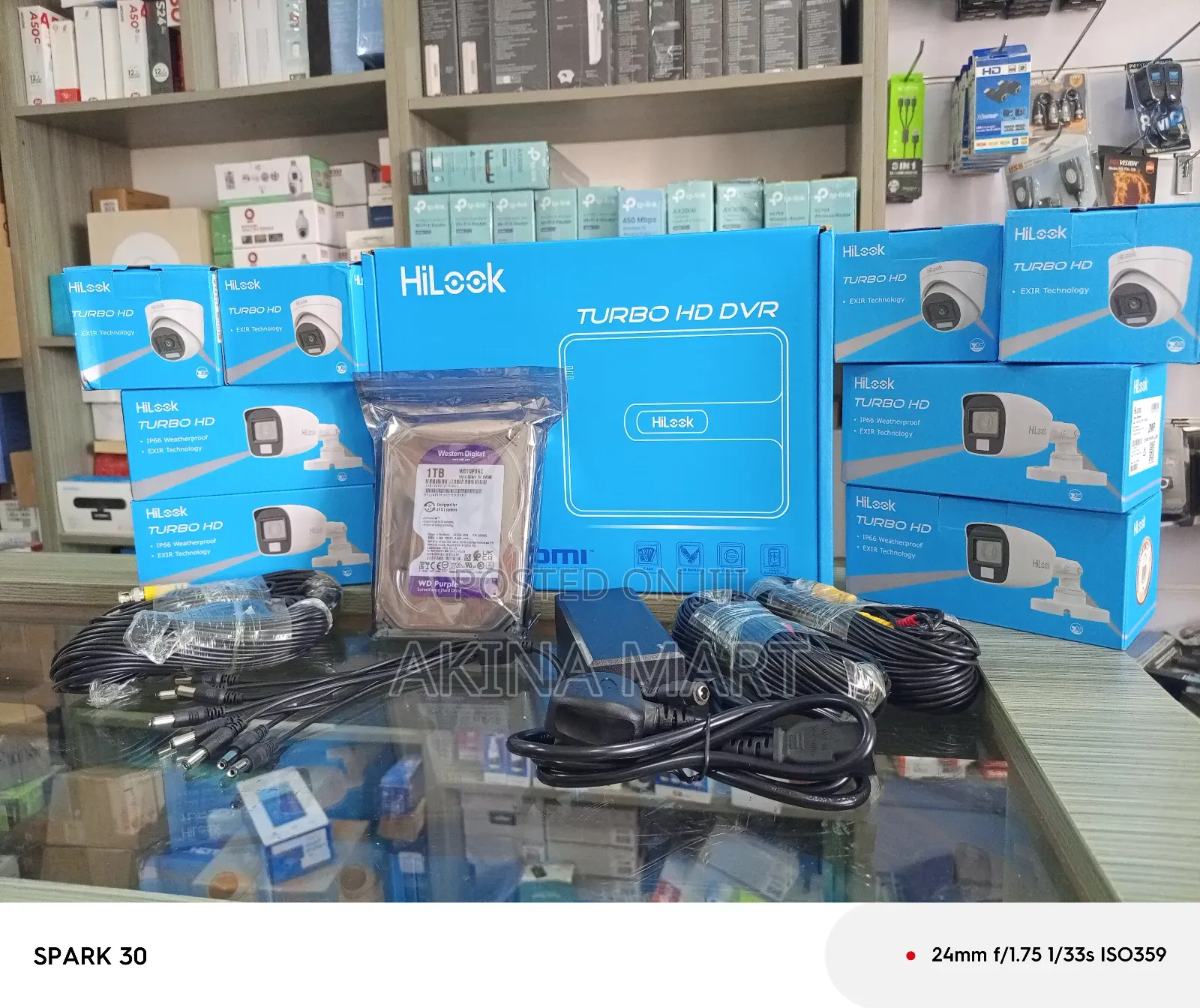 8ch Hilook Kit 2mp Full Color Camera Kit +1tb HDD